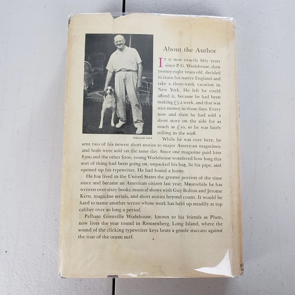 A Few Quick Ones P.G. Wodehouse 1959 First Printing Hardcover Dust Jacket Bacon